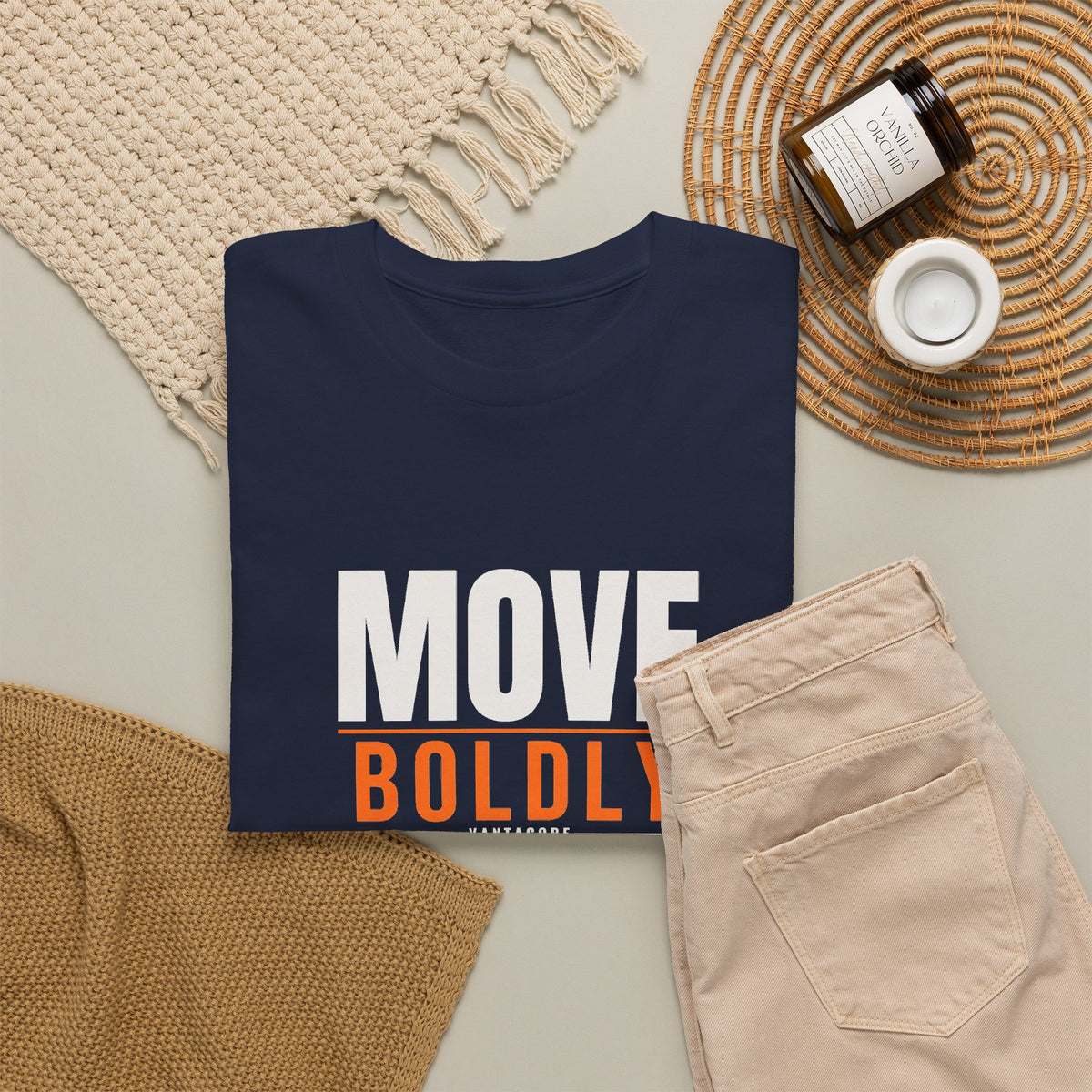 Move Boldly | Men's Graphic Gym T-Shirt