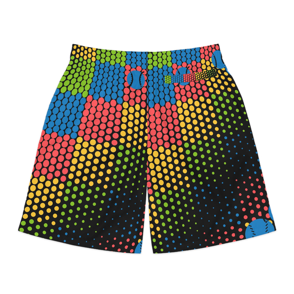 Baseball & Softball Rainbow Rally Halftone Pulse Men's Athletic Shorts with Pockets