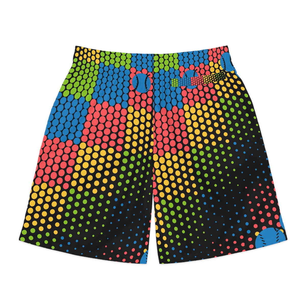Baseball & Softball Rainbow Rally Halftone Pulse Men's Athletic Shorts with Pockets