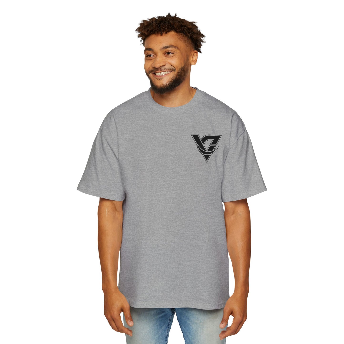 Graphic Tee — Minimal Geometric V Logo Chest Print