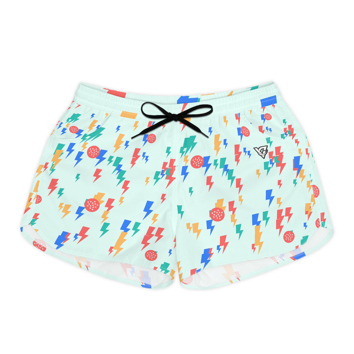 Golf Sea Glass Bolt Strike Women's Athletic Shorts with Pockets