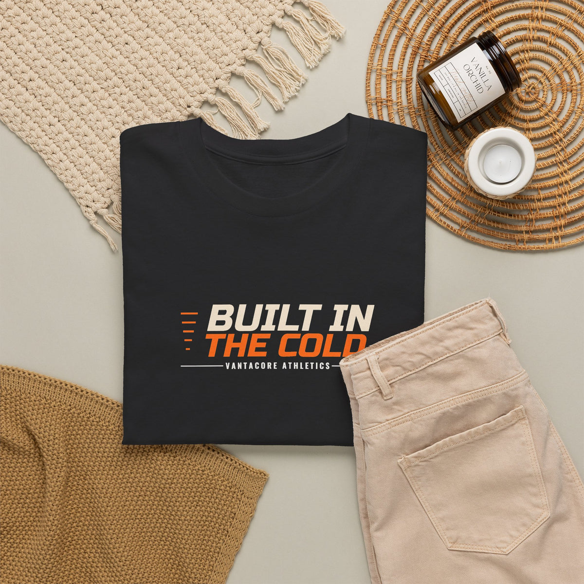 Built In The Cold | Men's Graphic Gym T-Shirt