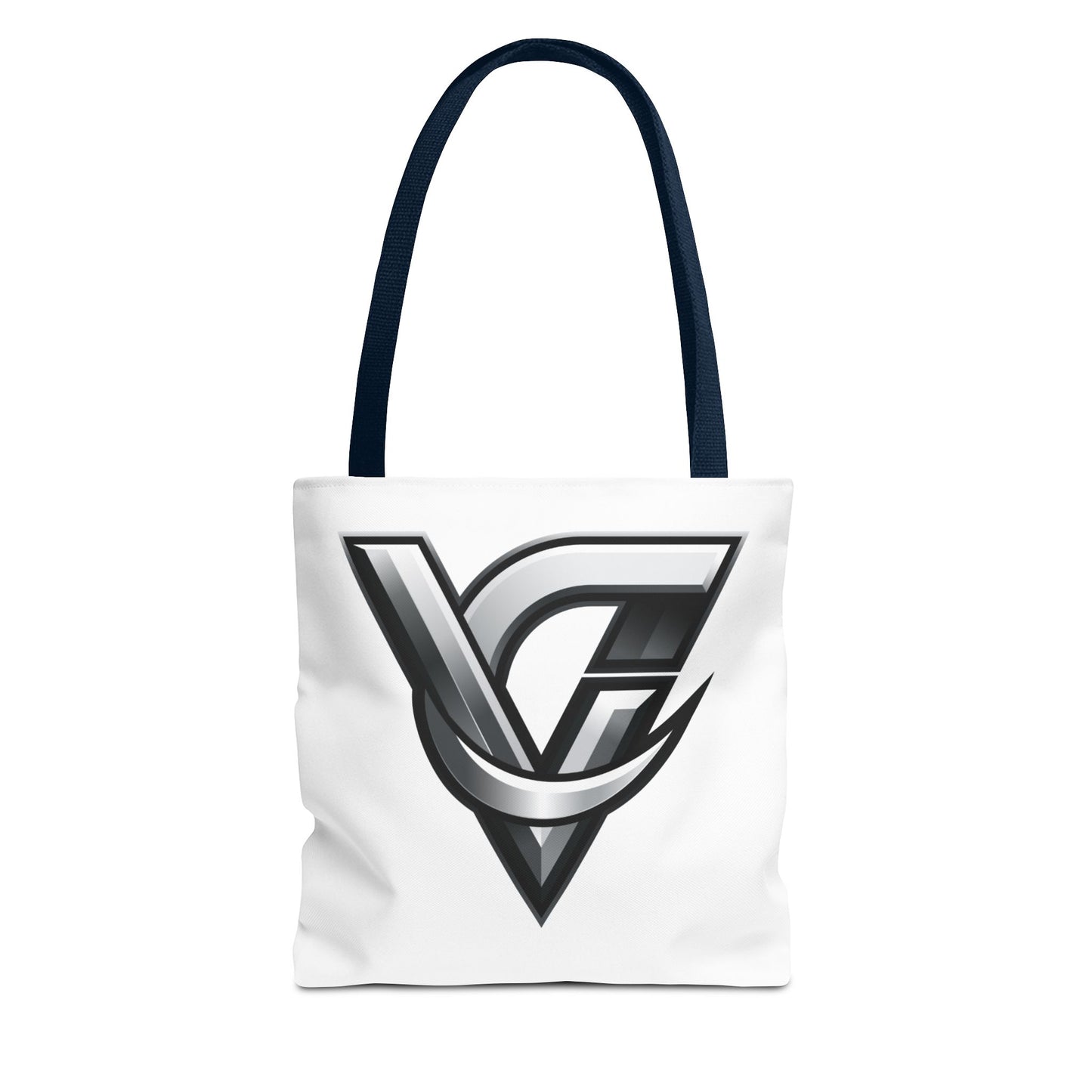 Chrome Monogram Tote Bag – Metallic VG Logo All-Over Print