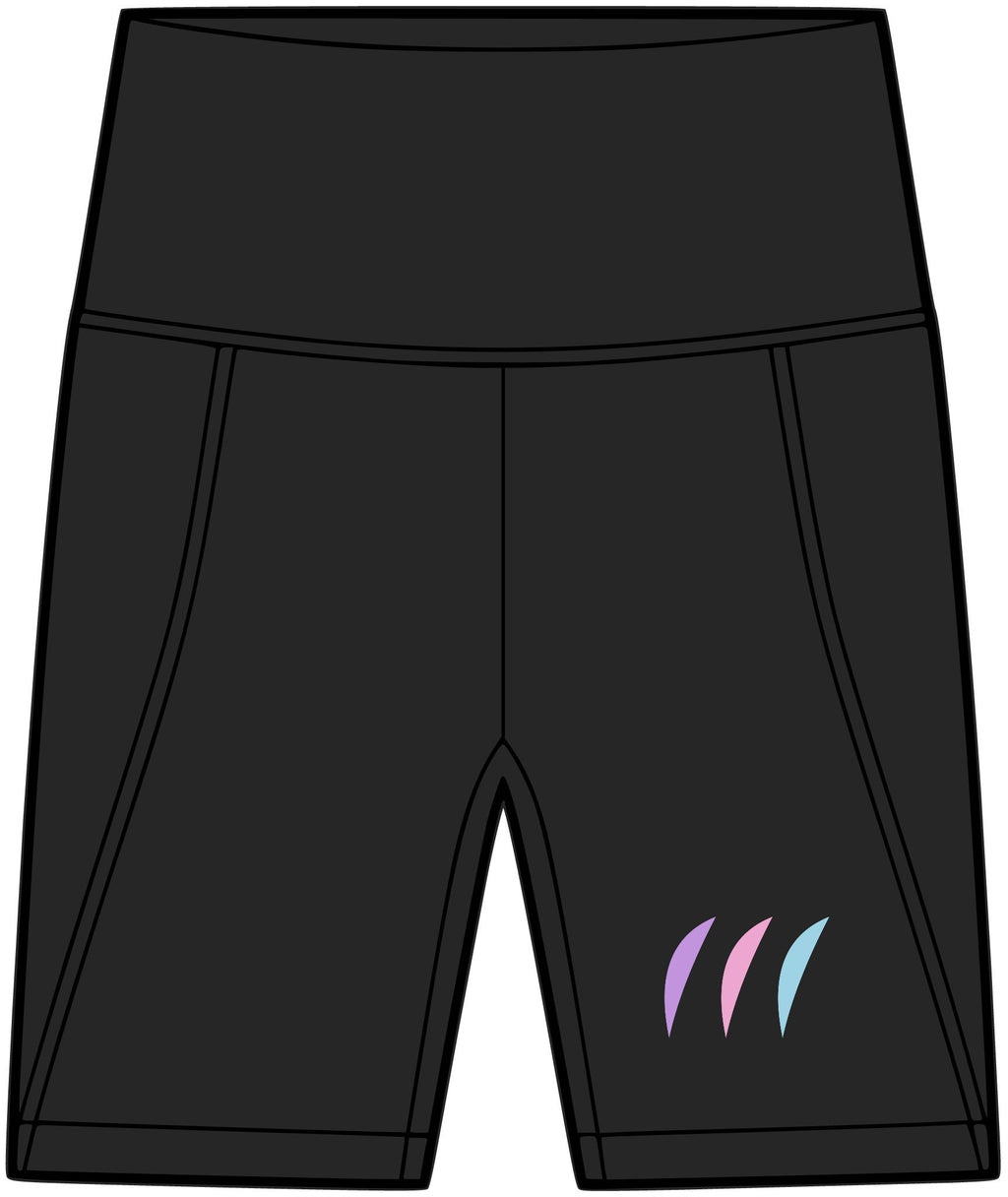 Orchid Drift | Women's Biker Shorts with Pockets