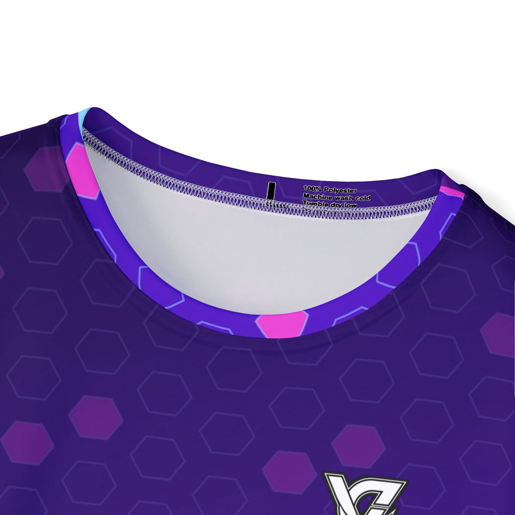 Soccer Ultra Violet Hex Pitch Men's Sports Jersey