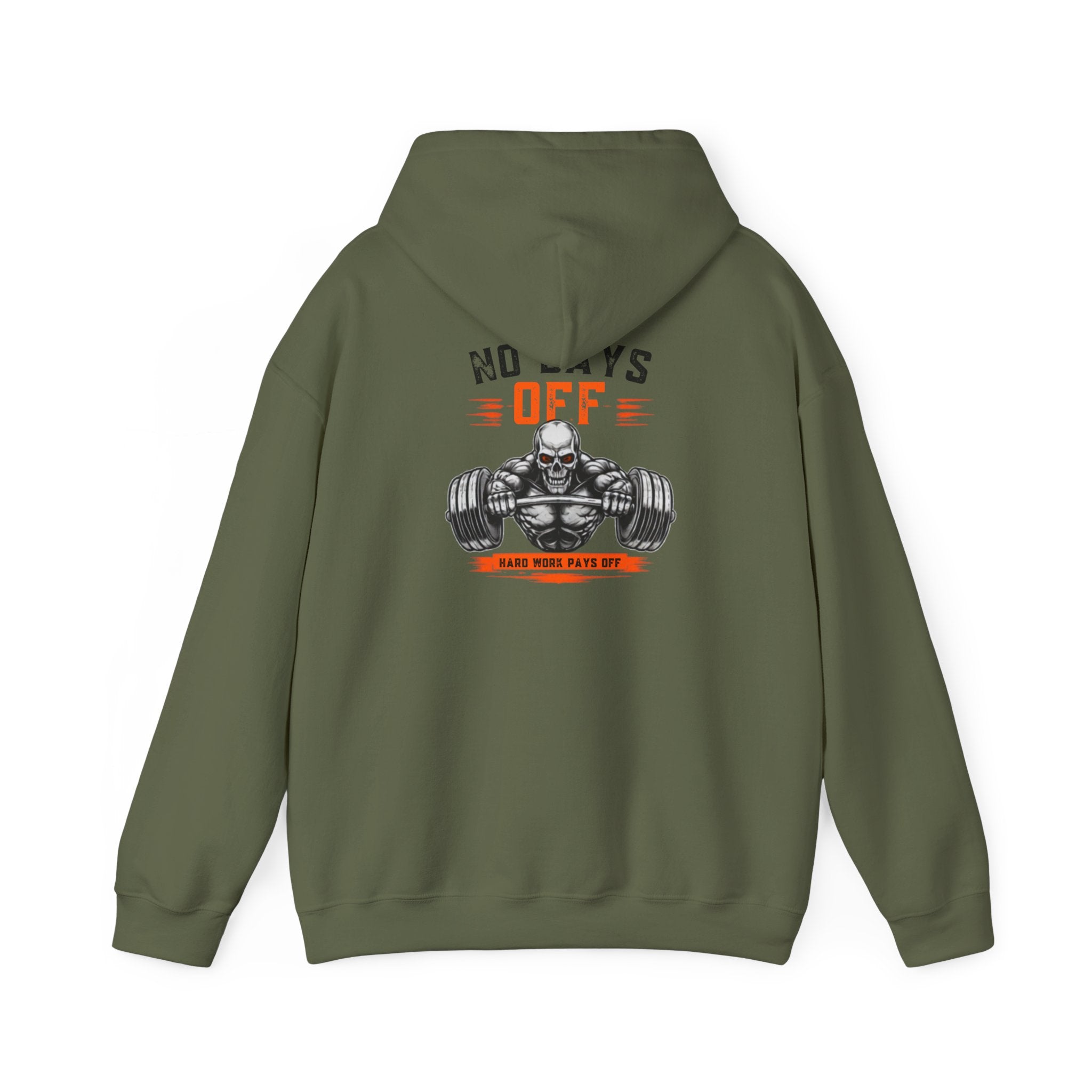 No Days Off | Heavy Hooded Sweatshirt