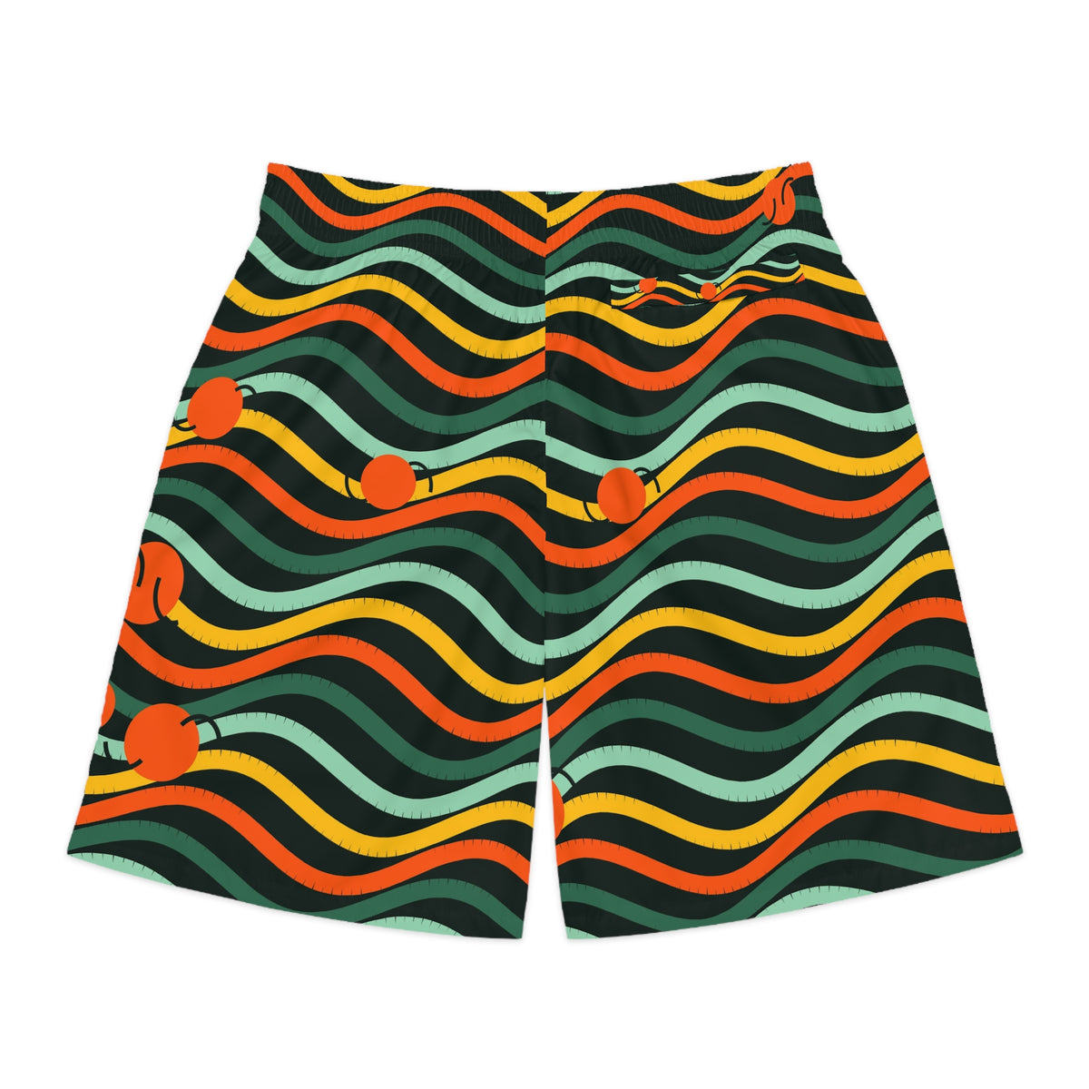 Tennis Jungle Juice Wave Rider Men's Athletic Shorts with Pockets