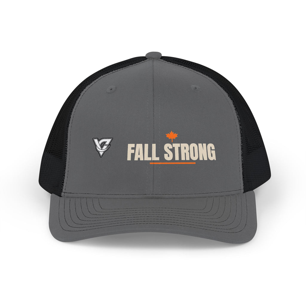 Fall Strong Trucker Cap — Vantacore Snapback Hat