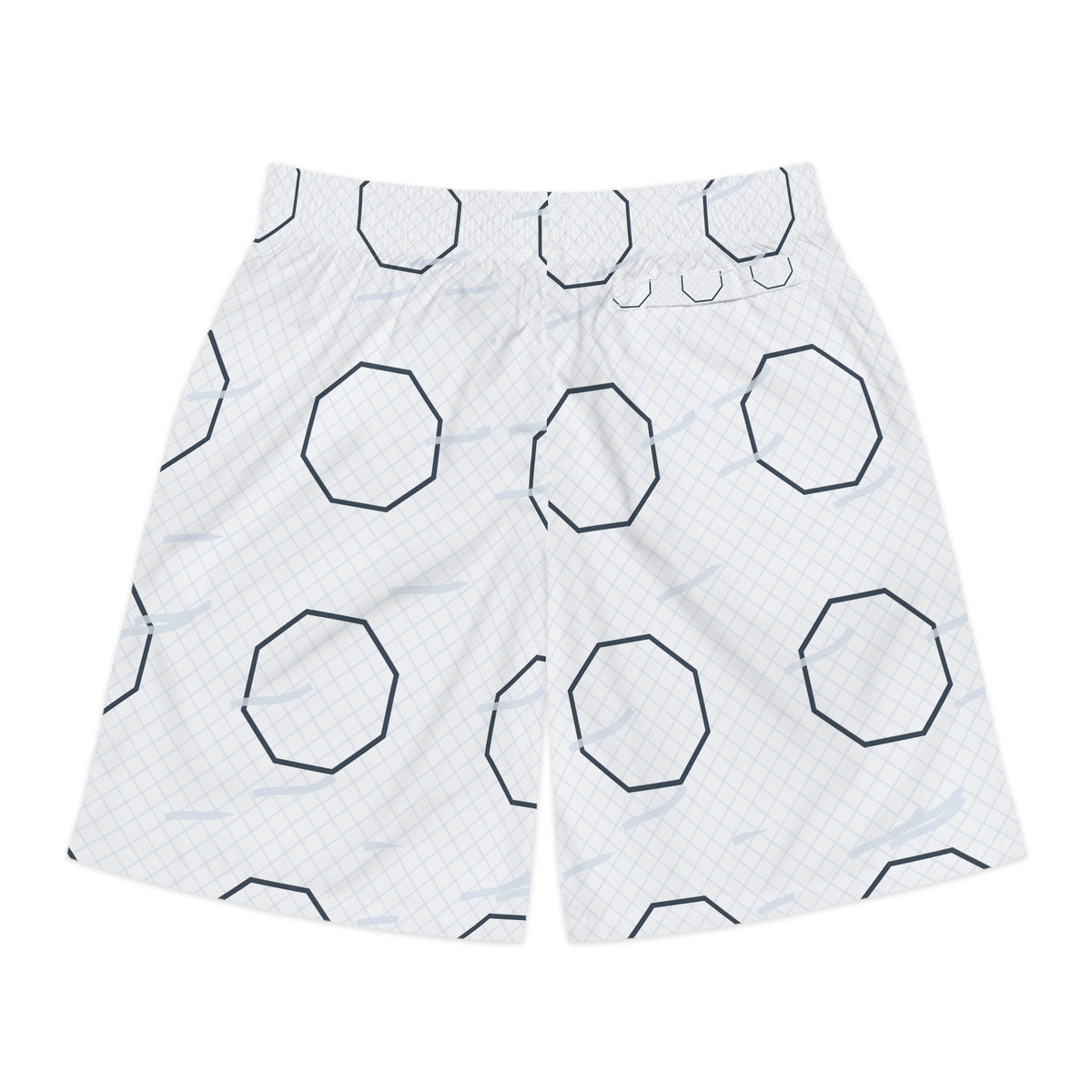 Combat Sports Arctic White Cage Mesh Men's Athletic Shorts with Pockets