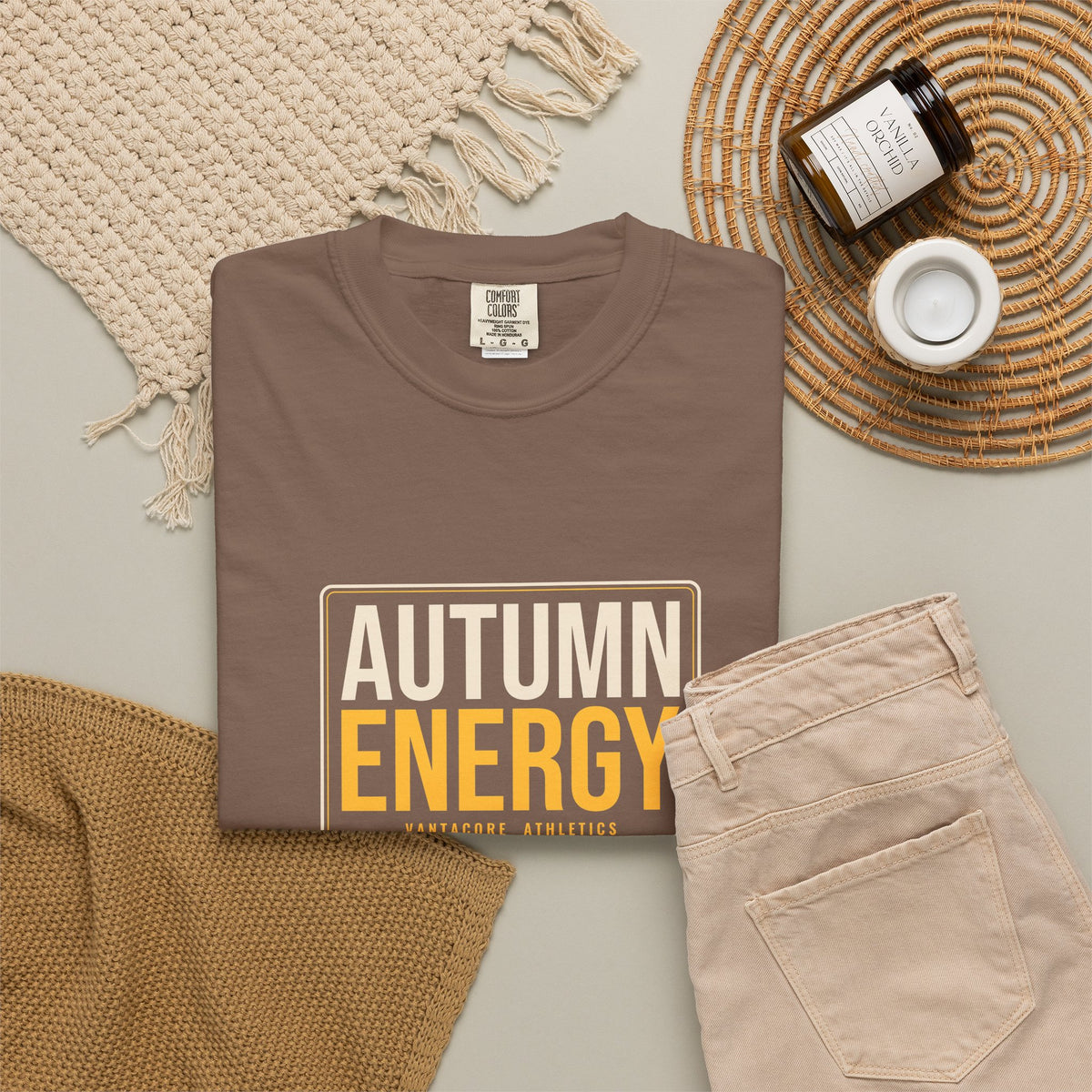 Autumn Energy | Women's Garment-Dyed Graphic Tee