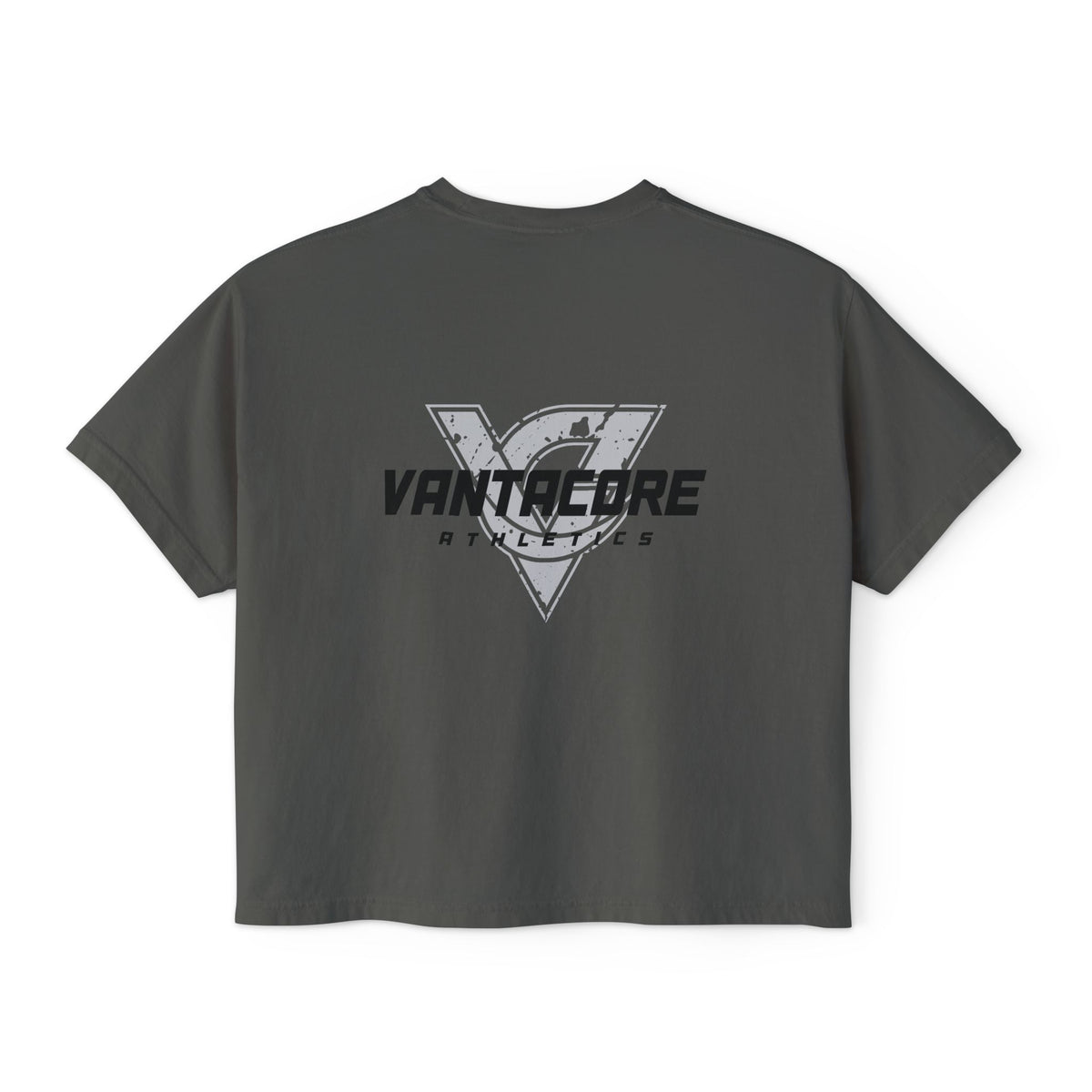 Women’s Boxy Tee “My Pre-Workout Is Just Rage” Gym Crop Top by Vantacore Athletics, view 4