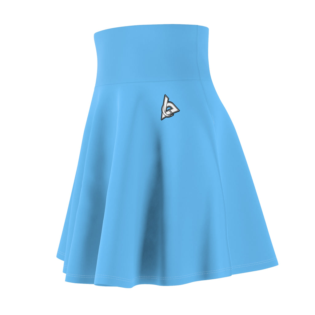 Vantacore Solid Sky Blue Women's Athletic Skater Skirt