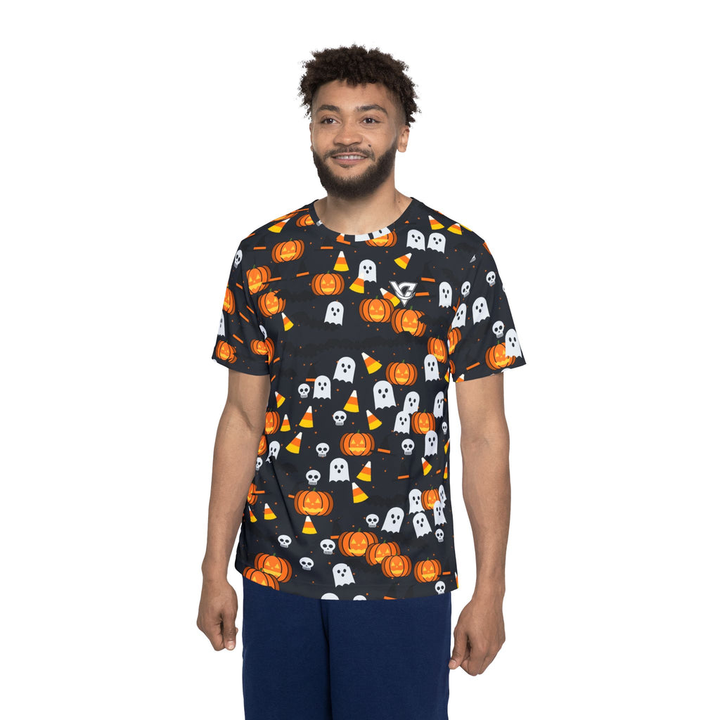 Halloween Graveyard Grey Spooky Mix Multipurpose Athletic Shirt