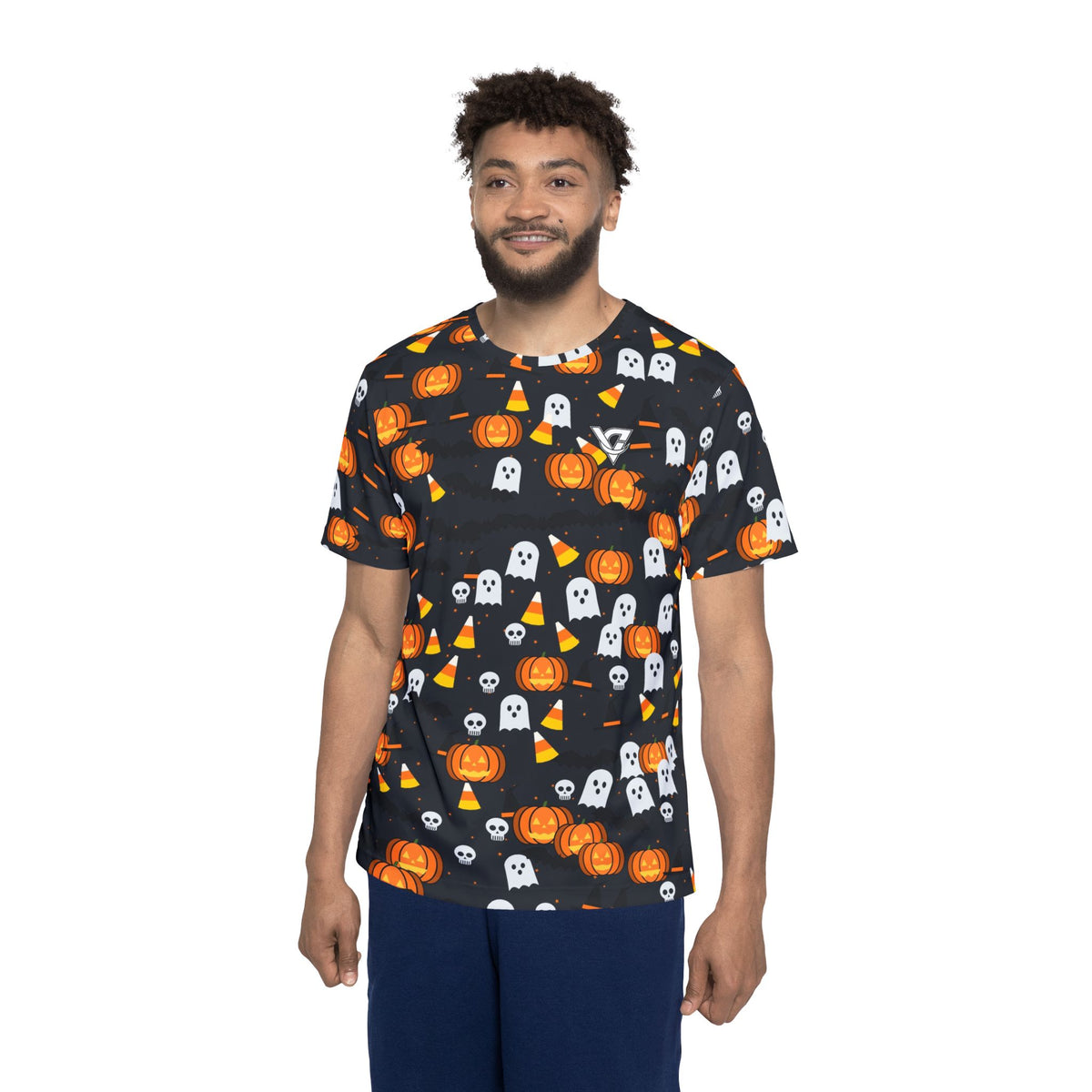 Halloween Graveyard Grey Spooky Mix Multipurpose Athletic Shirt