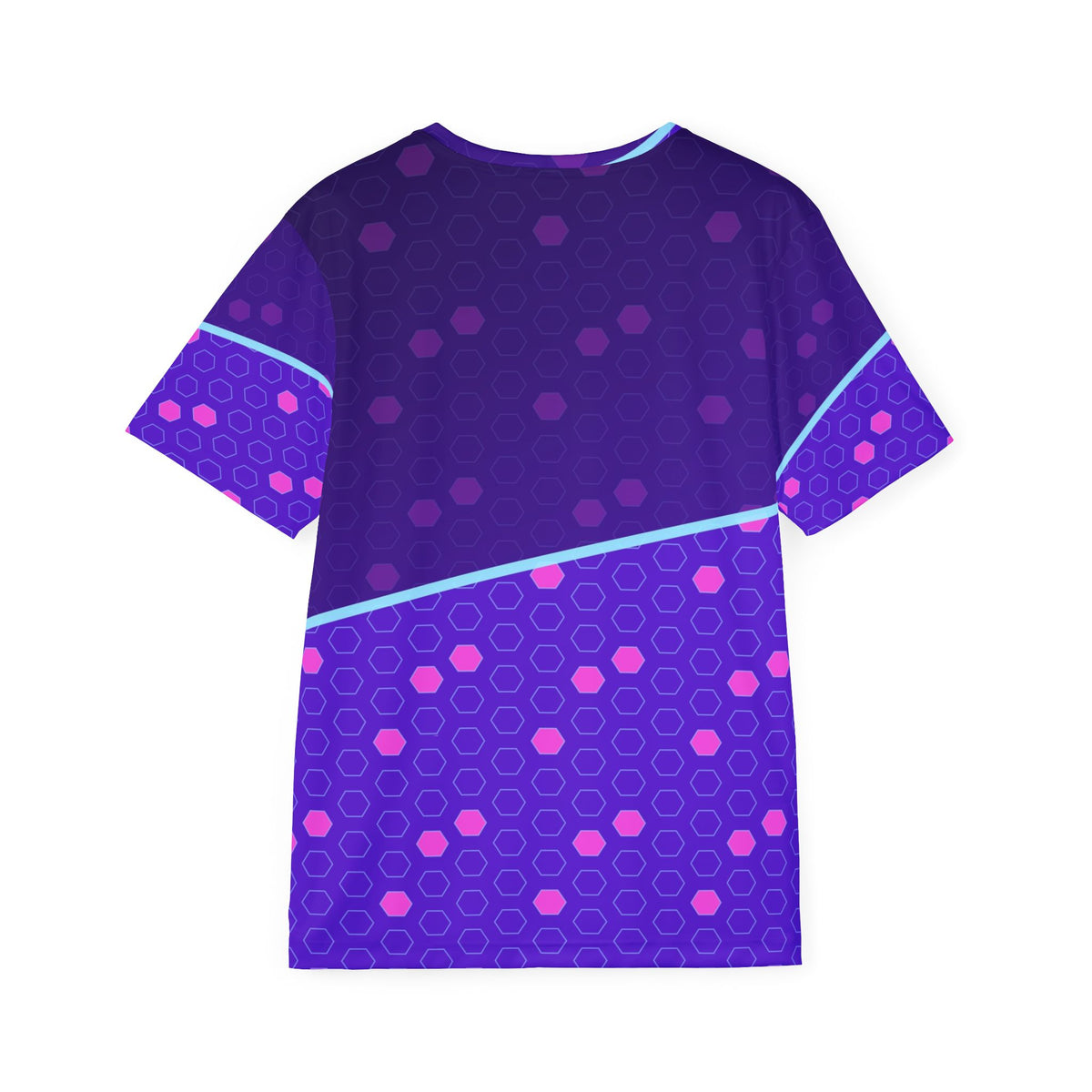 Soccer Ultra Violet Hex Pitch Men's Sports Jersey
