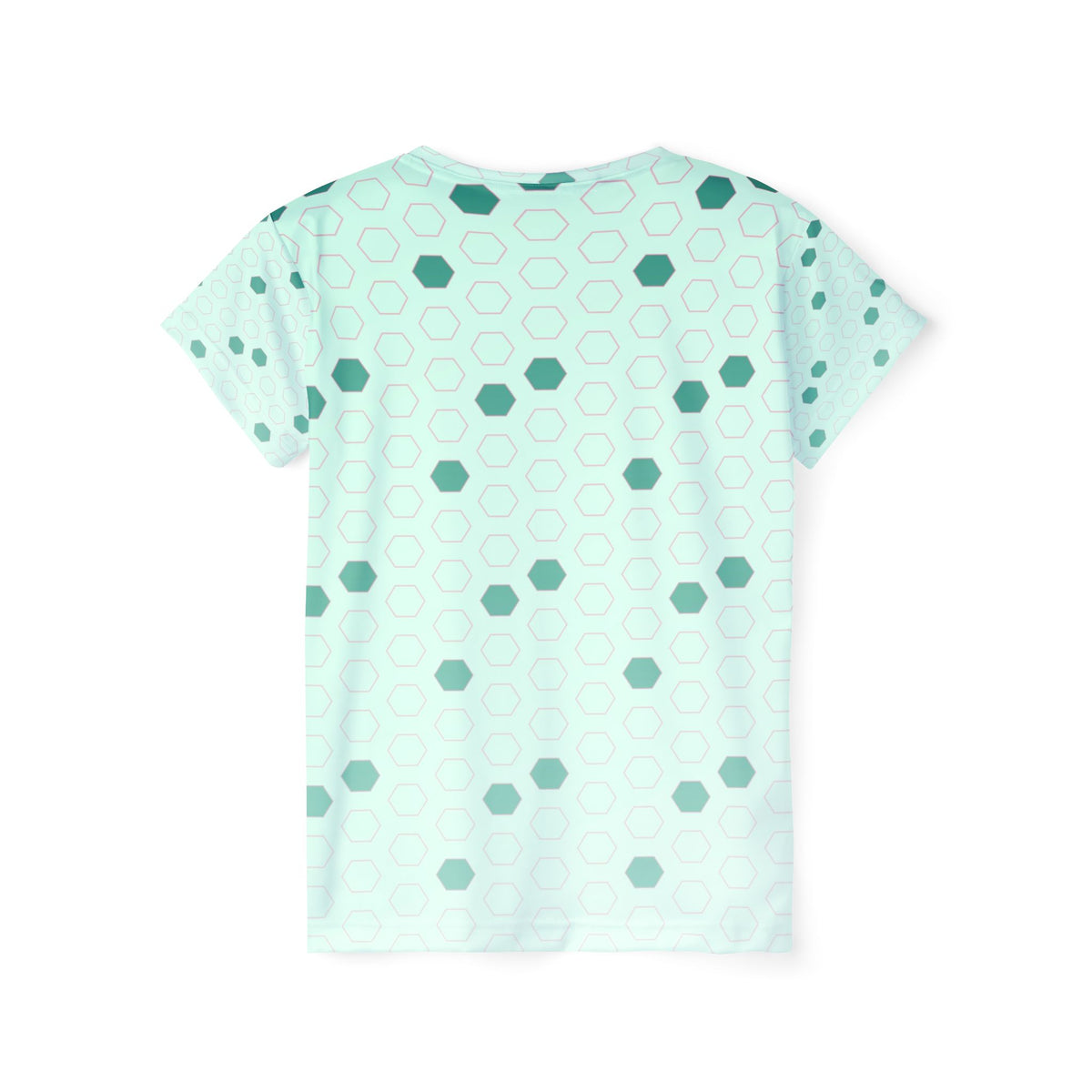 Soccer Mint Glow Hex Pitch Women's Sports Jersey