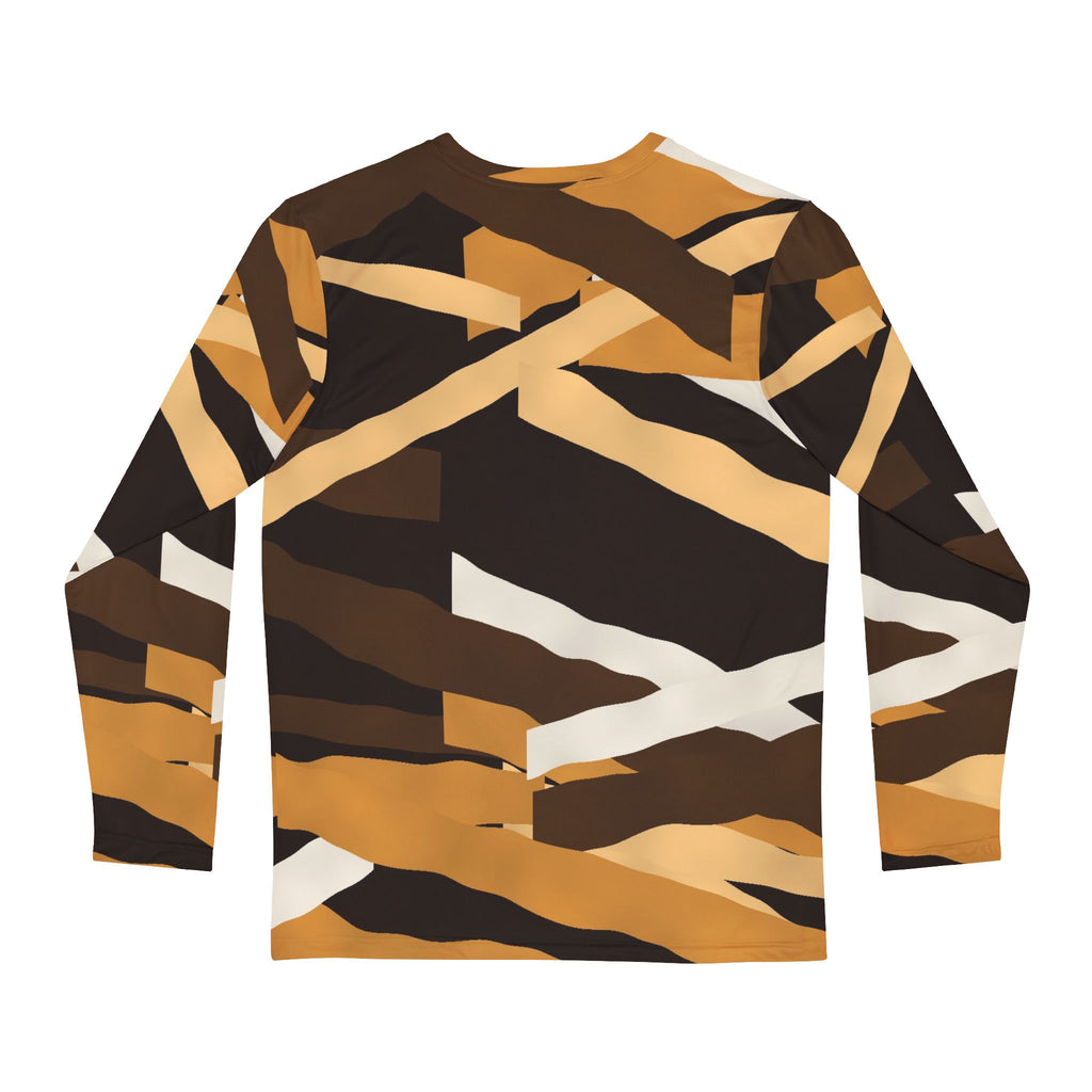 Desert Brushstroke Men's Long Sleeve Athletic Shirt