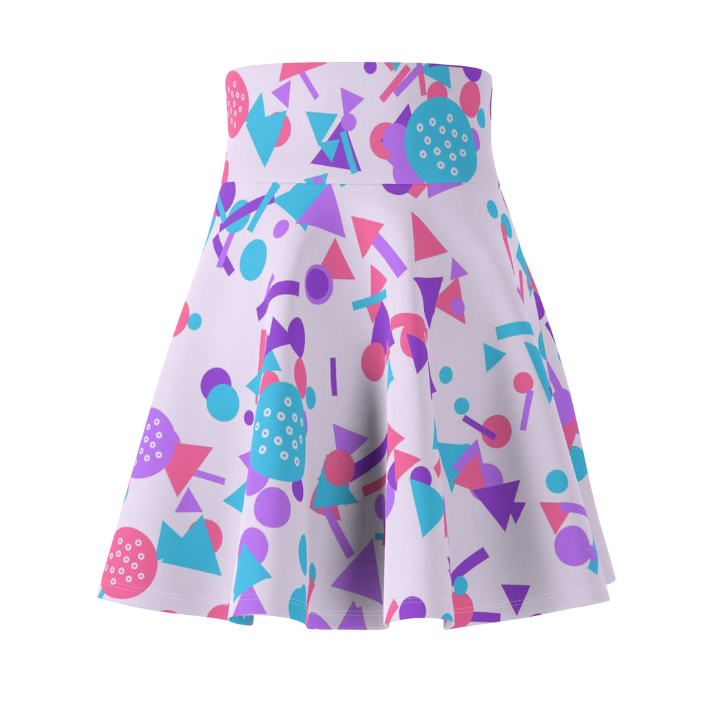 Golf Lilac Wave Confetti Pop Women's Athletic Skater Skirt