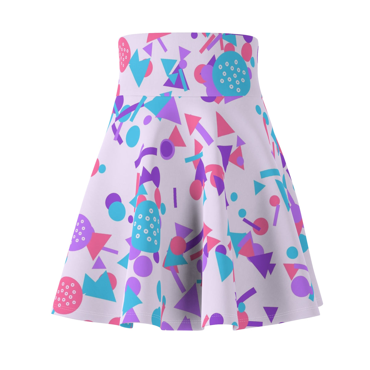 Golf Lilac Wave Confetti Pop Women's Athletic Skater Skirt