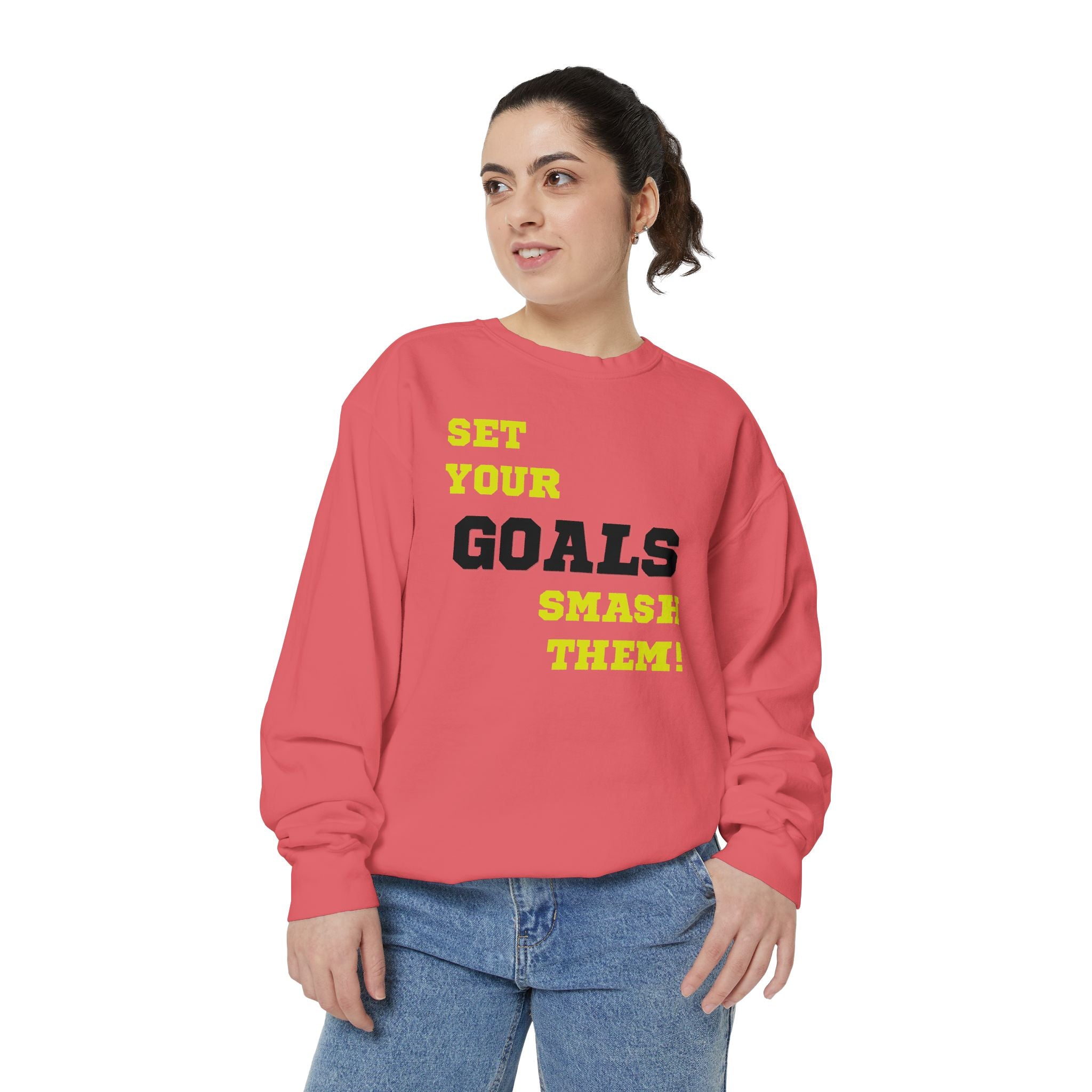 Set Goals | Motivational Crewneck Sweatshirt