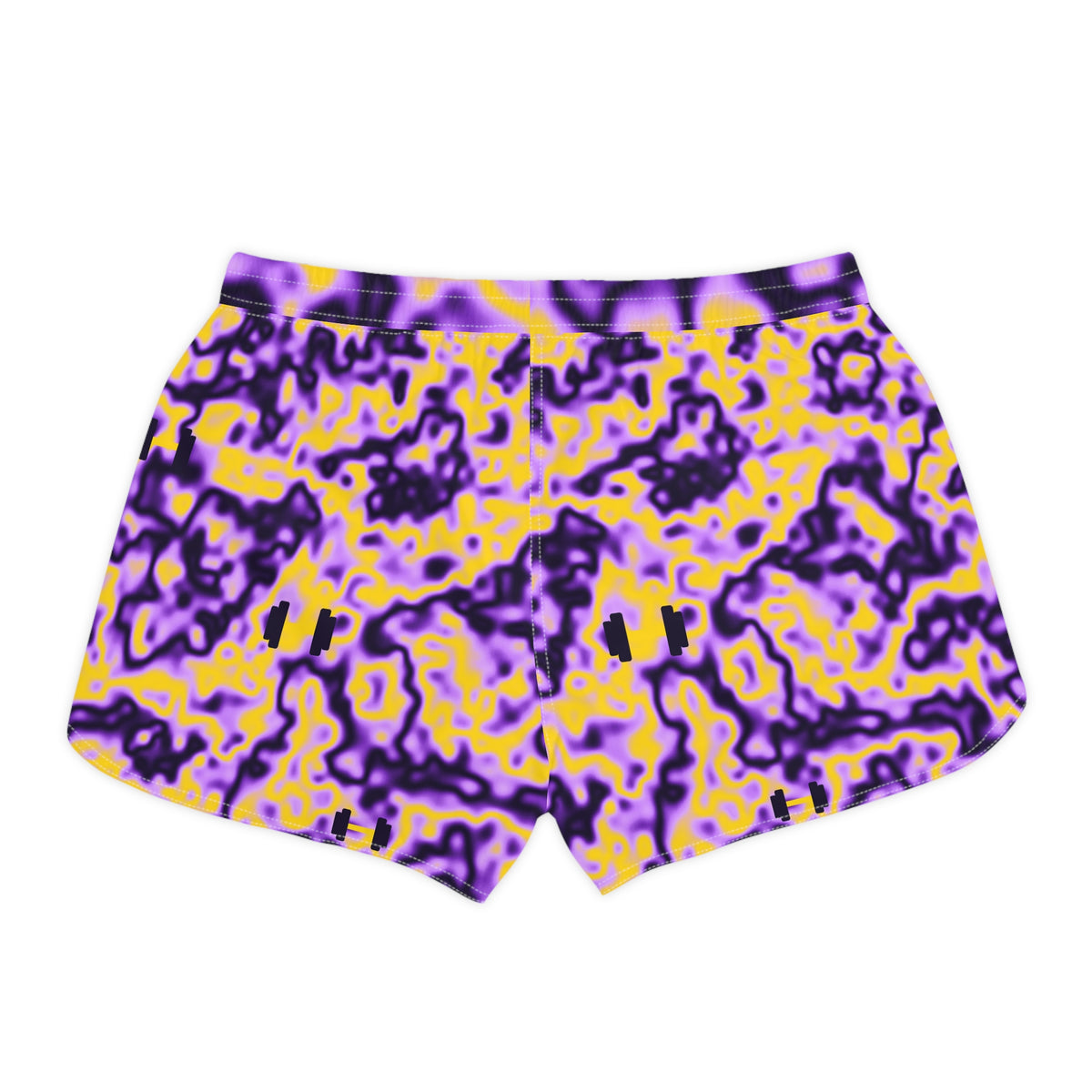 Training & Gym Ultra Grape Marble Flow Women's Athletic Shorts with Pockets