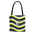 Graphite Wave Tote Bag — All-Over Print Gym & Everyday Tote