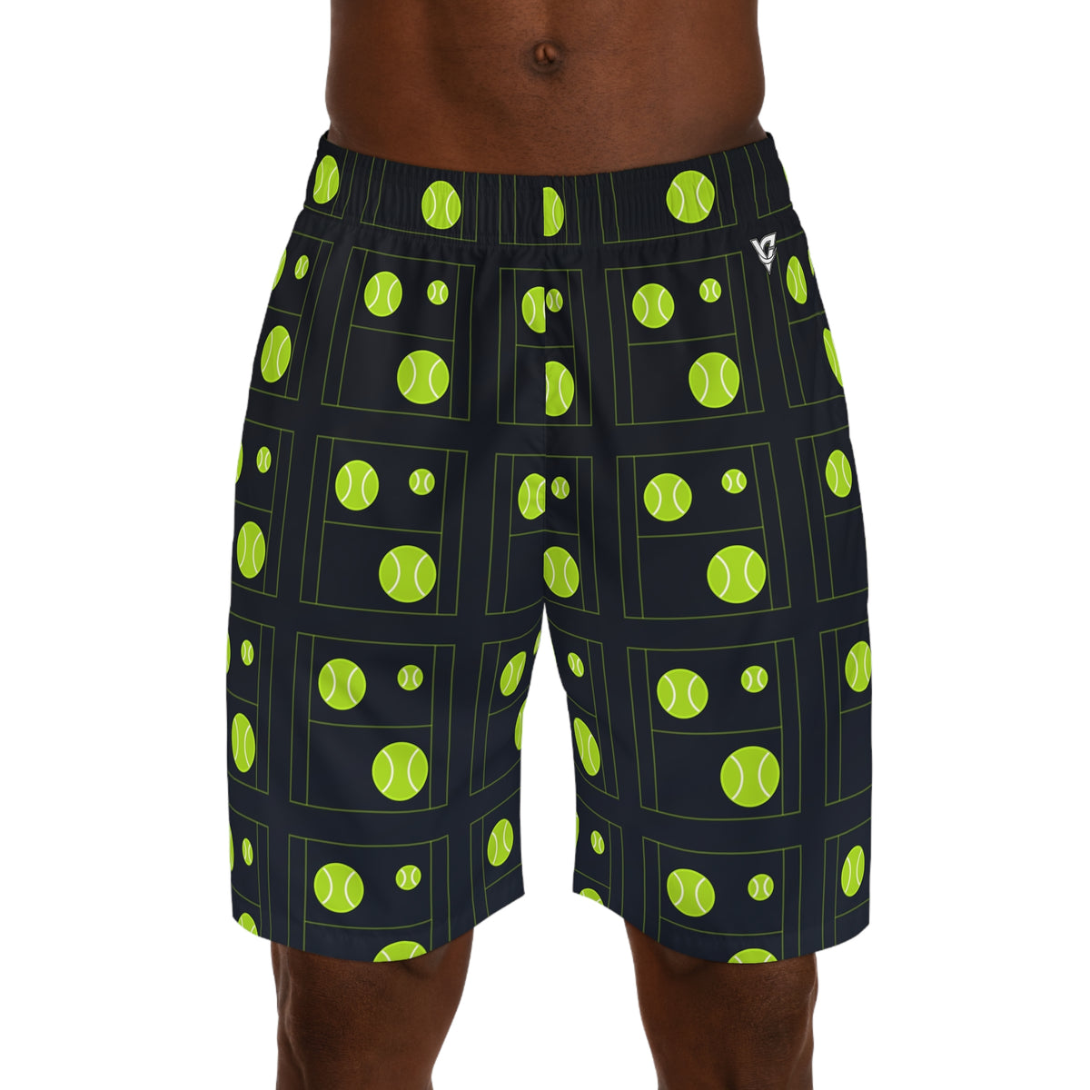 Tennis Volt Night Baseline Seam Men's Athletic Shorts with Pockets