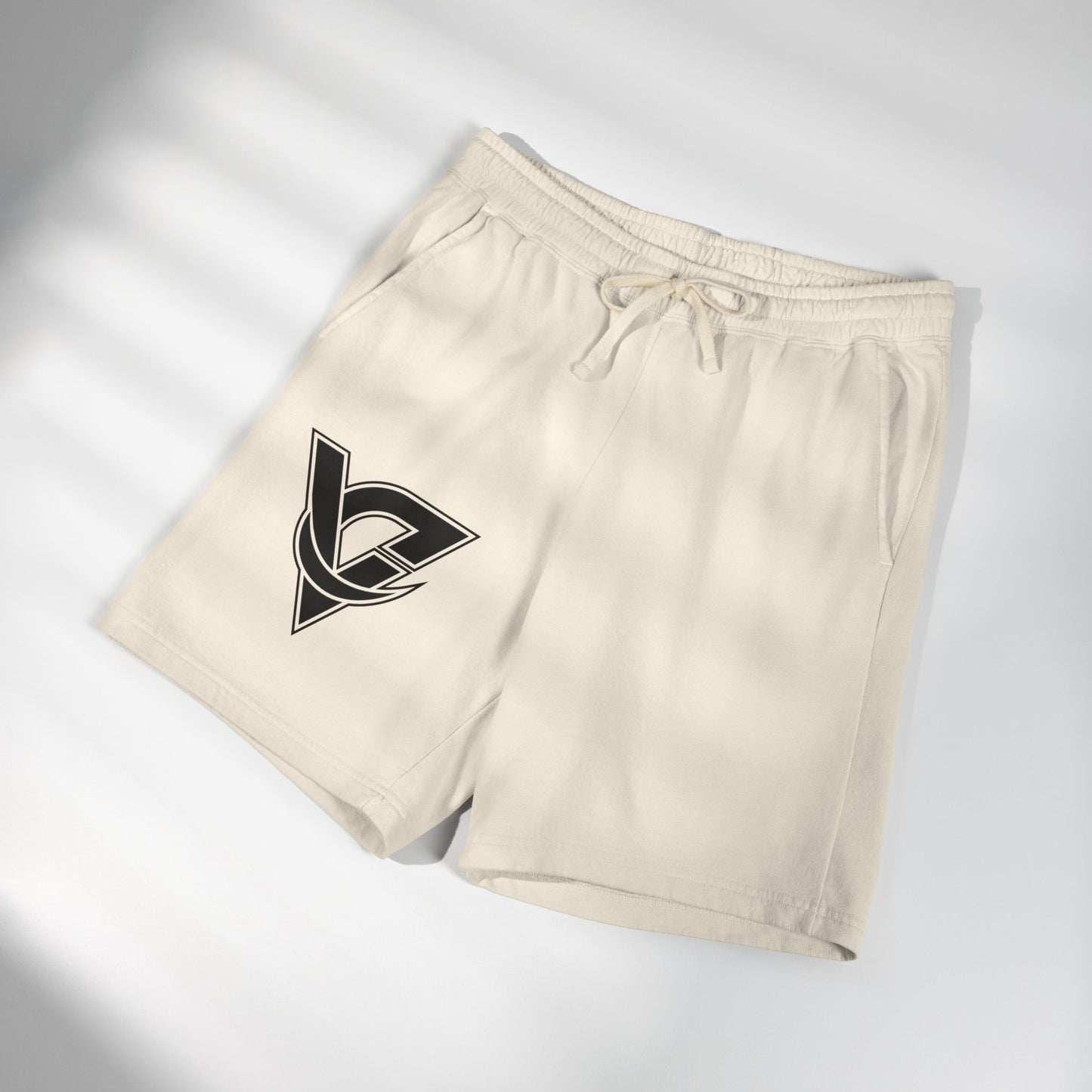 Lightweight Fleece Sweat Shorts — Retro V Logo Casual Lounge Shorts