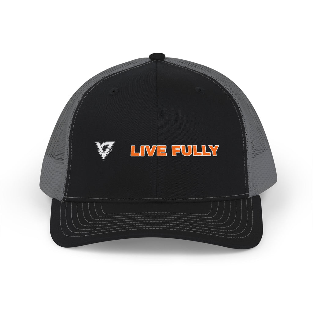 Live Fully Trucker Cap — Vantacore Snapback Hat