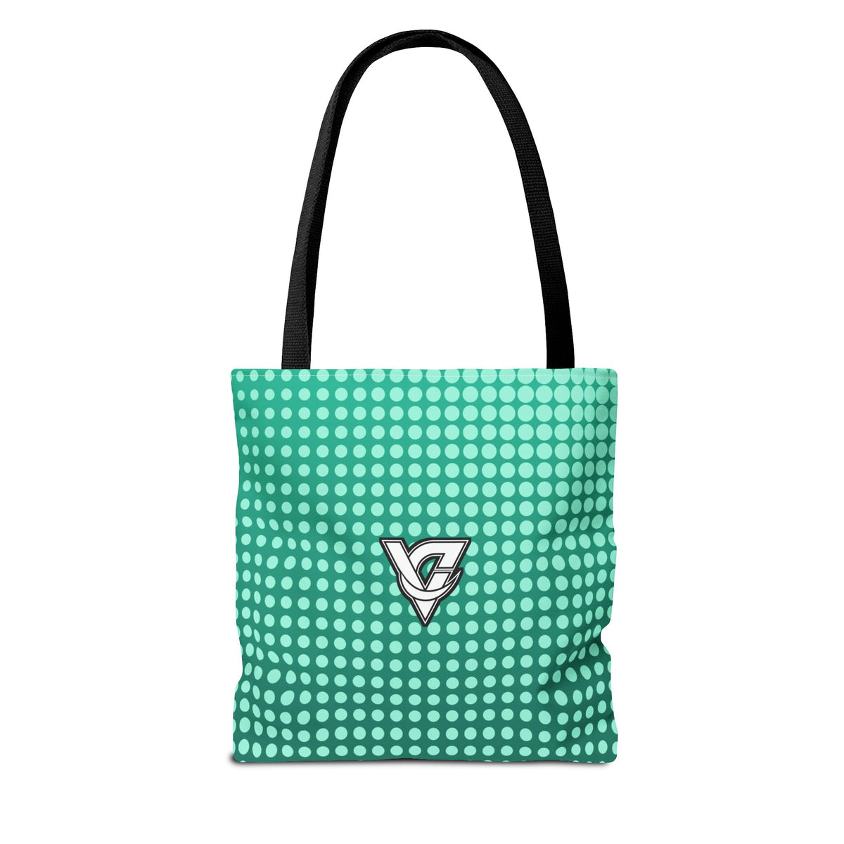 Mint Halftone Tote Bag — All-Over Print Gym & Everyday Tote