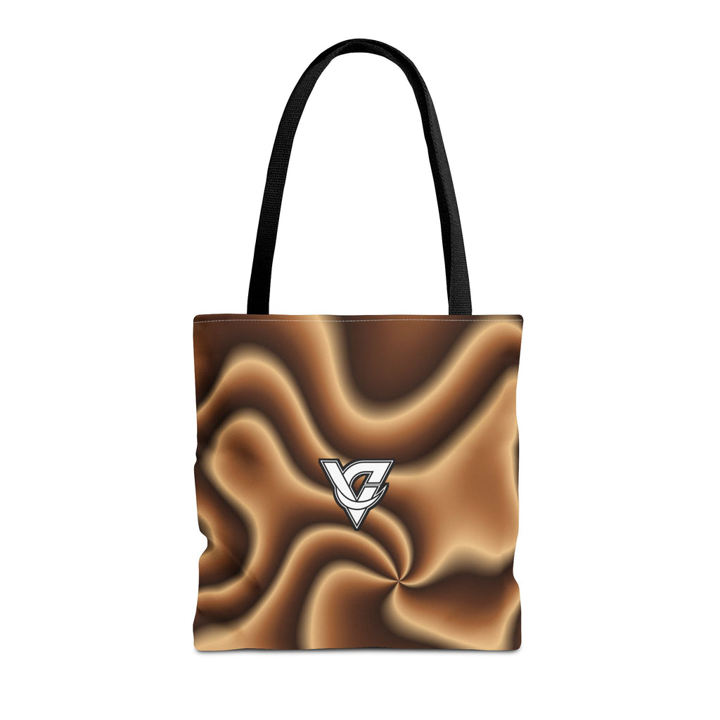 Chestnut Tie-Dye Tote Bag — All-Over Print Gym & Everyday Tote