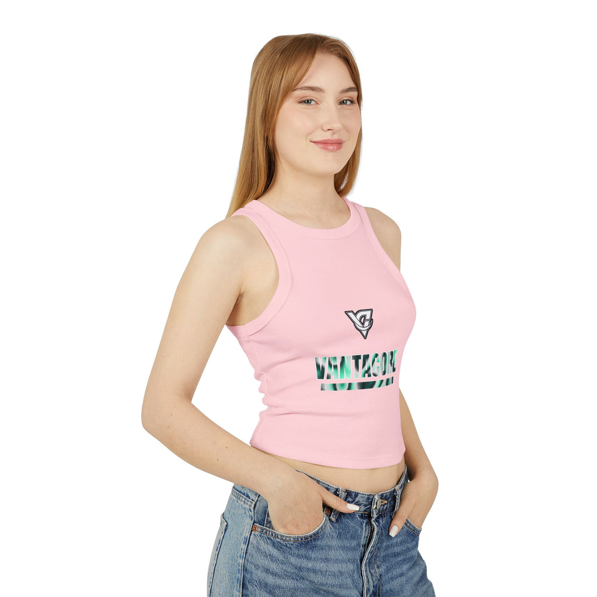 Mint Oil Slick Women's Racerback Tank