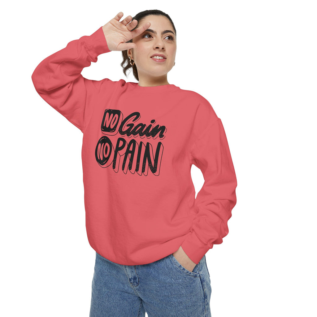 No Gain No Pain Sweatshirt | Motivational Fitness Crewneck