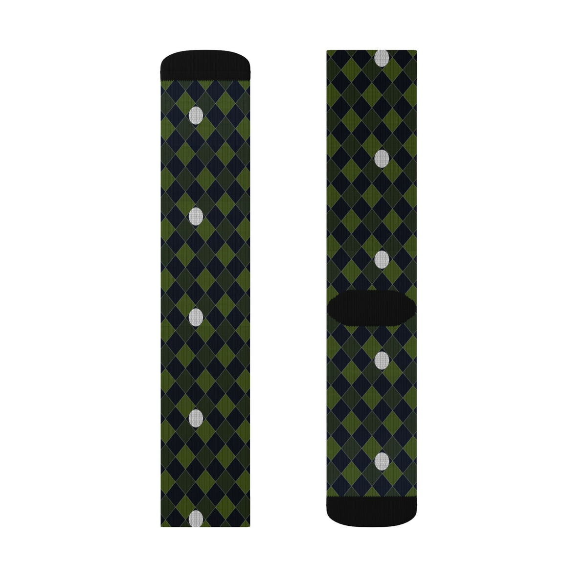 Golf Volt Night Dimple Links Athletic Crew Socks