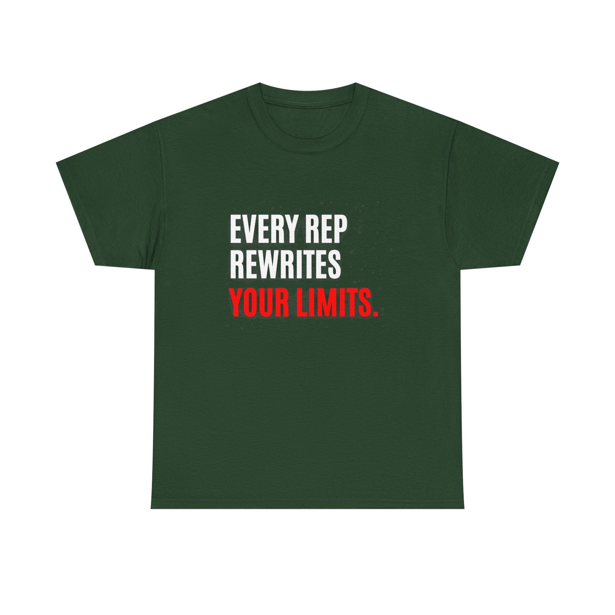 Every Rep Rewrites Your Limits | Motivational Gym T-Shirt