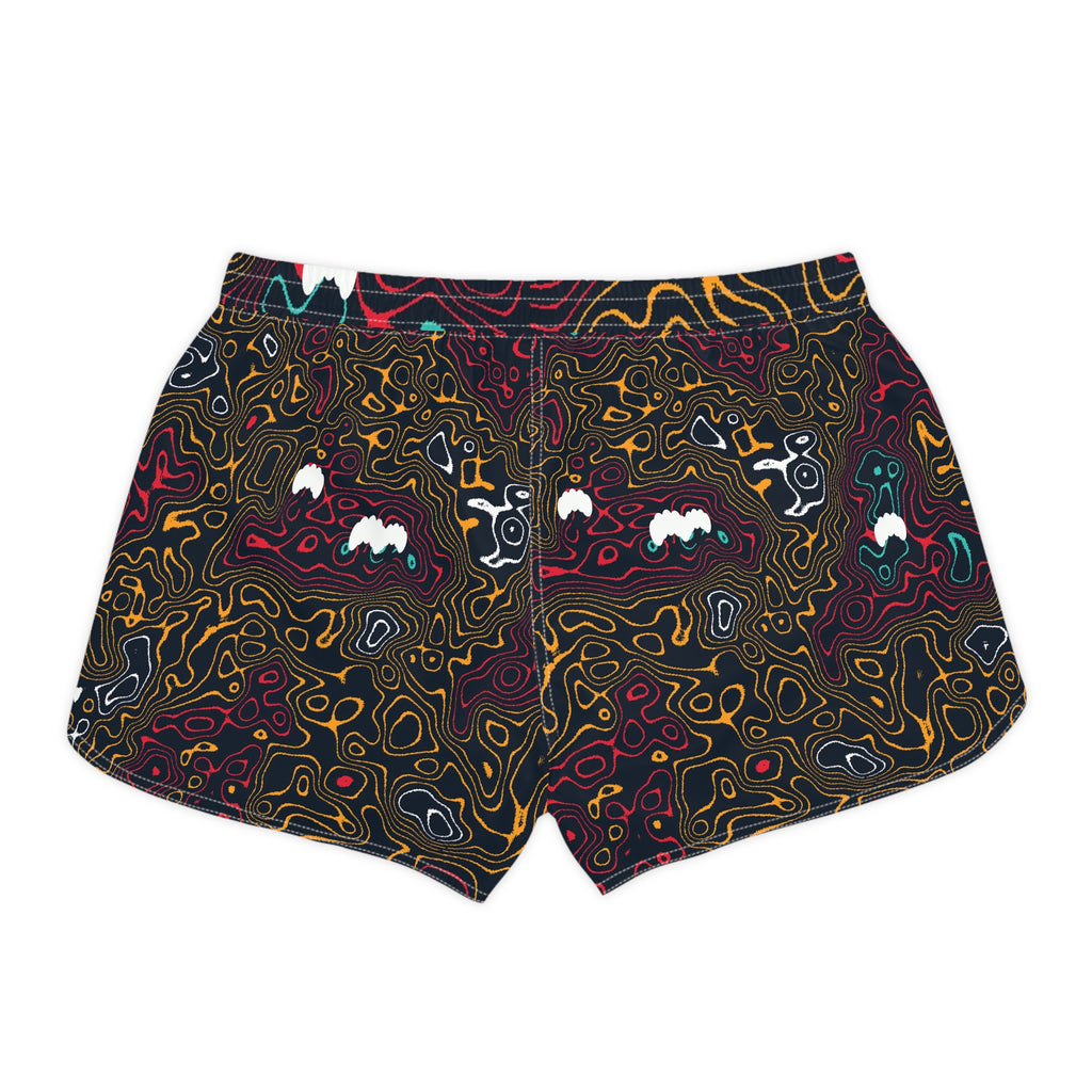 Yoga Aqua Volt Topo Trail Women's Athletic Shorts with Pockets