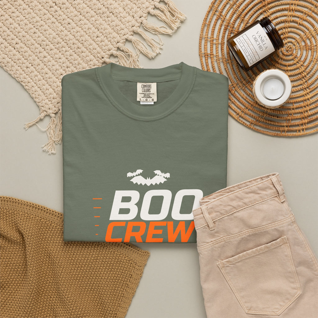 Boo Crew | Women's Halloween Garment-Dyed Graphic Tee