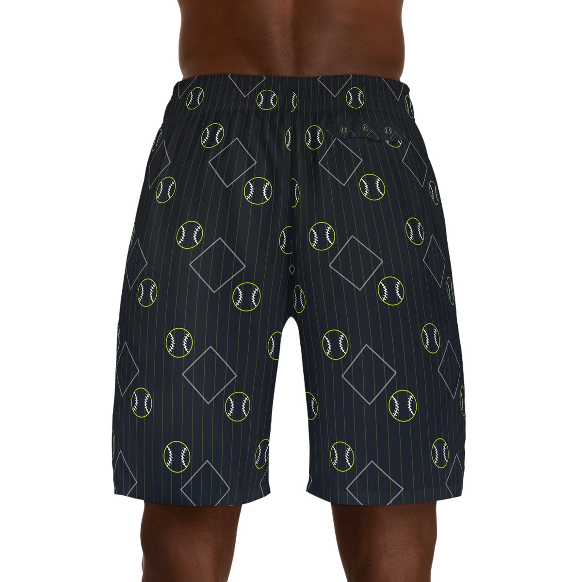 Baseball & Softball Volt Night Diamond Stitch Men's Athletic Shorts with Pockets