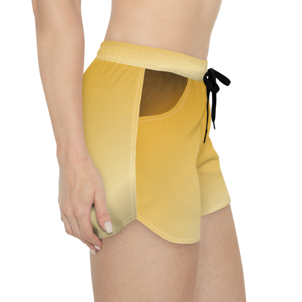 Women's Multipurpose Athletic Shorts with Pockets | Harvest Gold Ombre