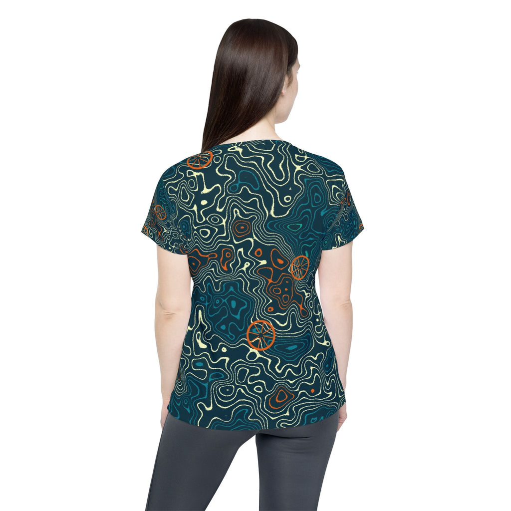 Cycling Peacock Topo Trail Women's Sports Jersey
