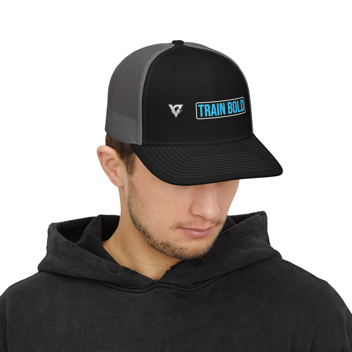 Train Bold Trucker Cap — Vantacore Snapback Hat