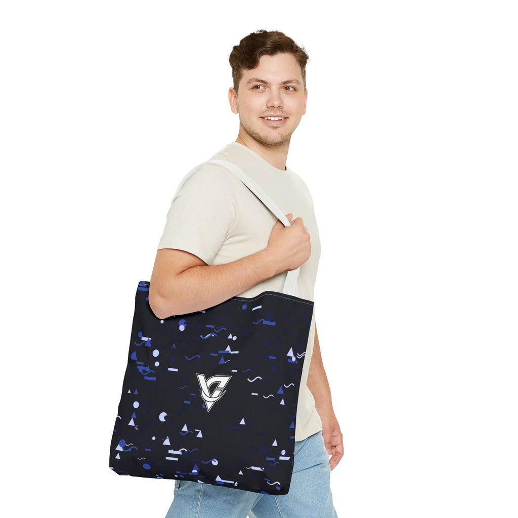 Midnight Confetti Tote Bag — All-Over Print Gym & Everyday Tote