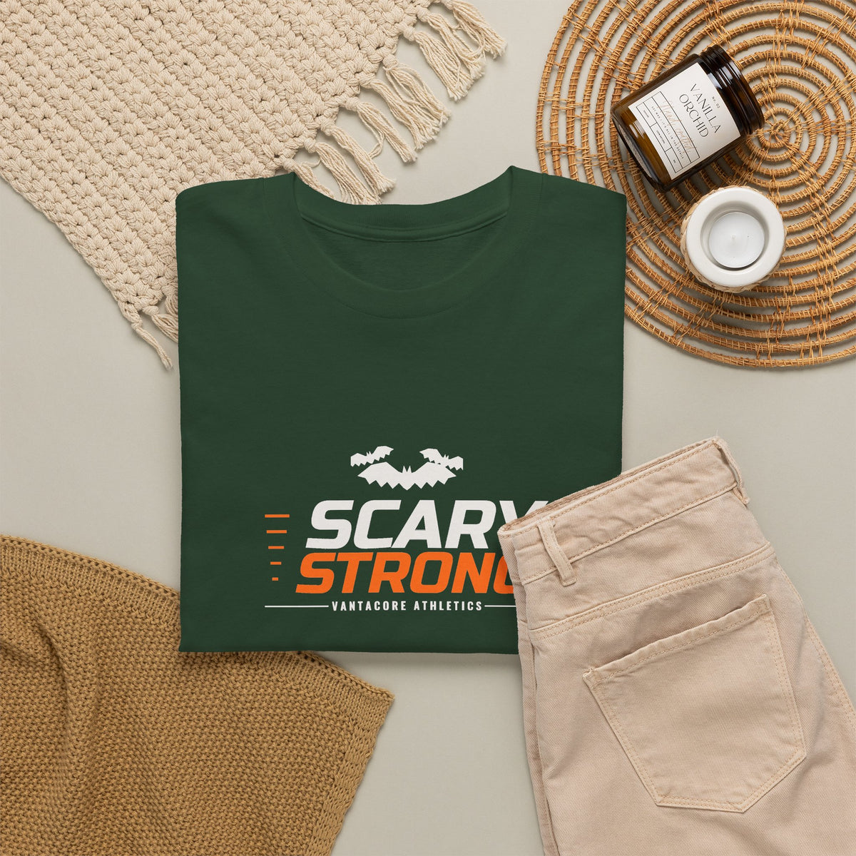 Scary Strong | Men's Halloween Graphic Gym T-Shirt