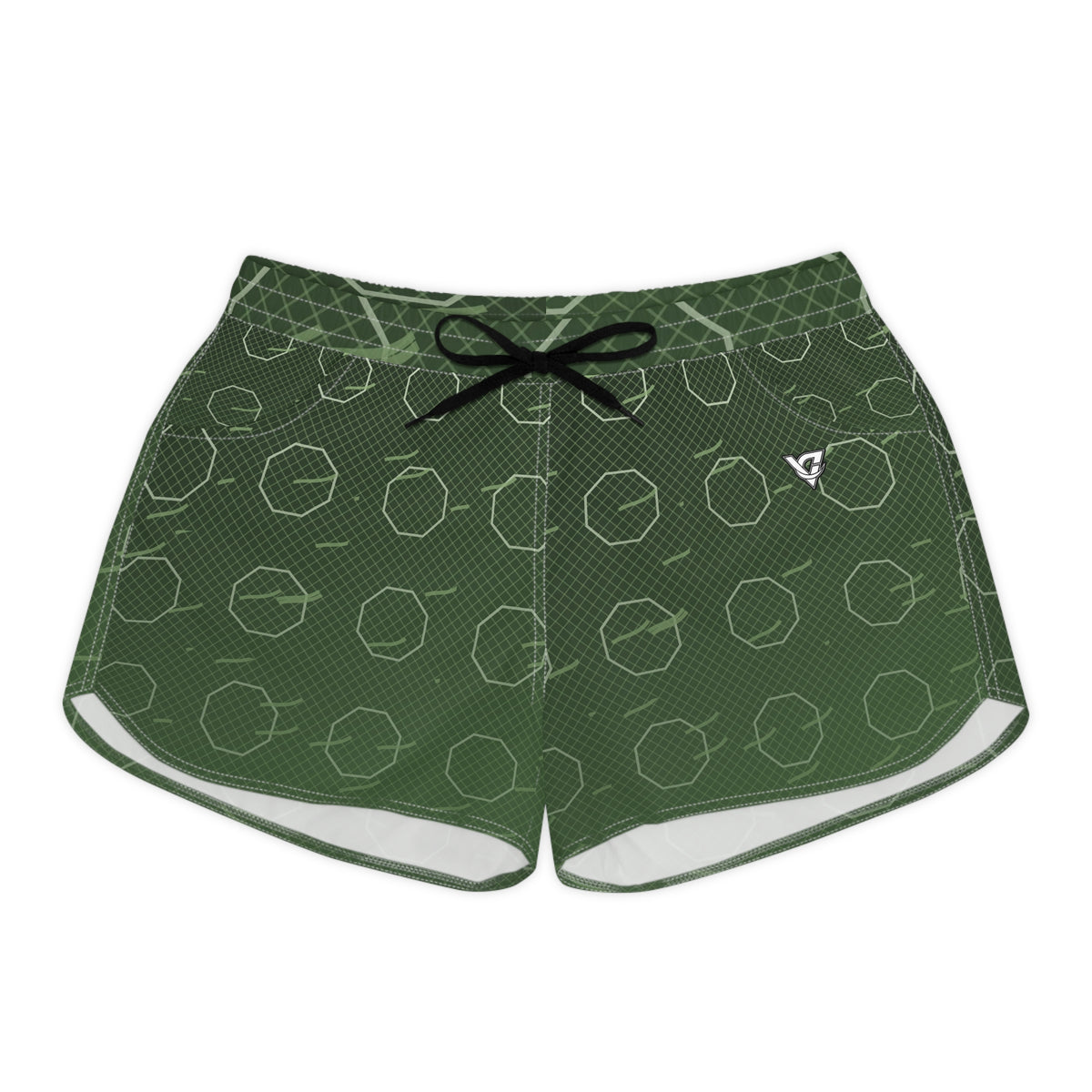 Combat Sports Forest Camo Cage Mesh Women's Athletic Shorts with Pockets