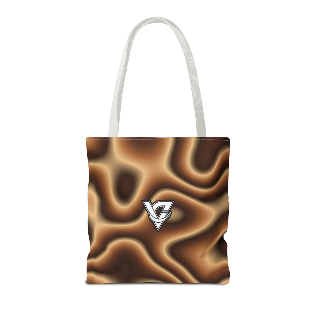 Chestnut Tie-Dye Tote Bag — All-Over Print Gym & Everyday Tote