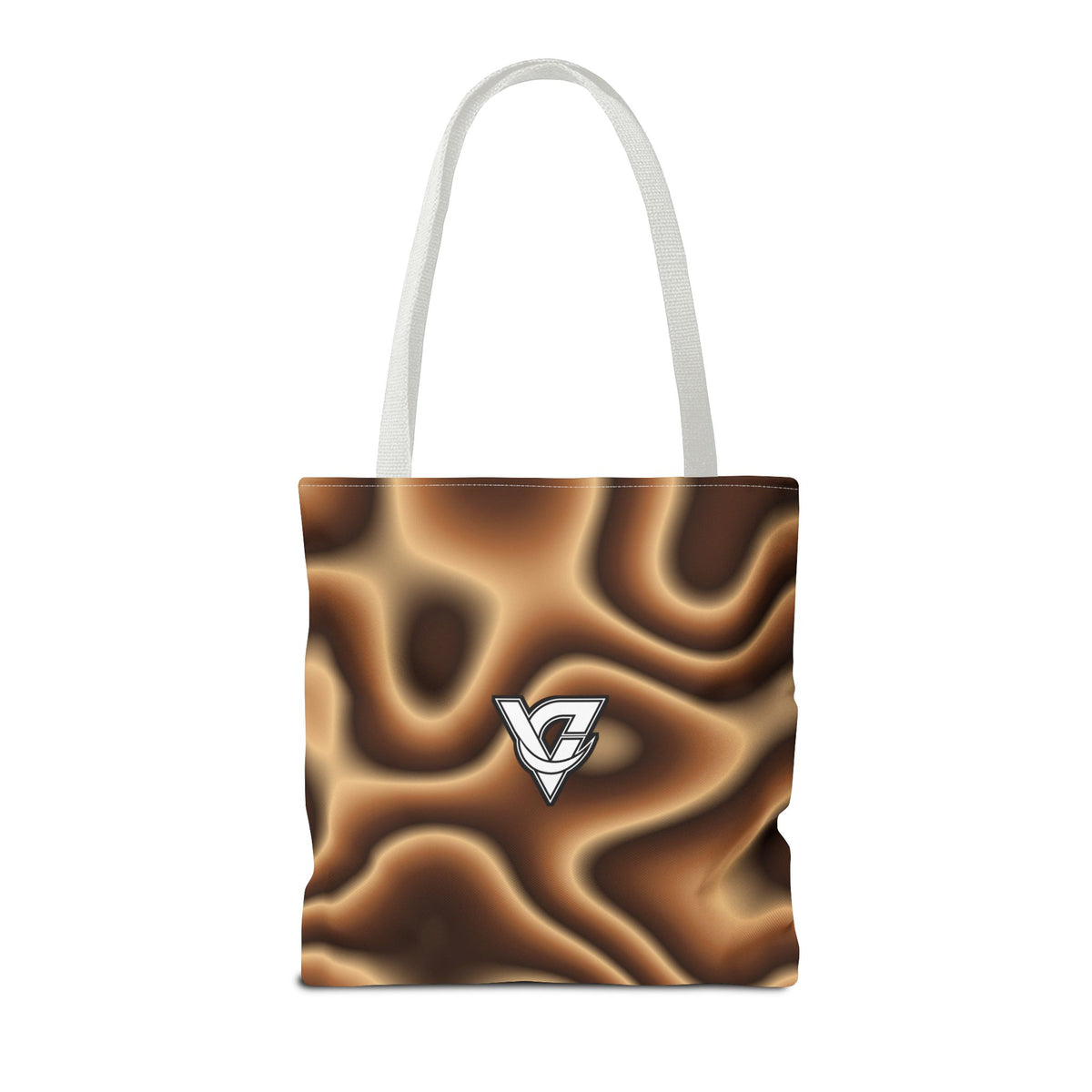 Chestnut Tie-Dye Tote Bag — All-Over Print Gym & Everyday Tote
