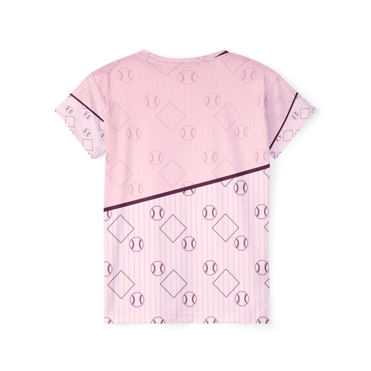 Baseball & Softball Blush Rose Diamond Stitch Women's Sports Jersey