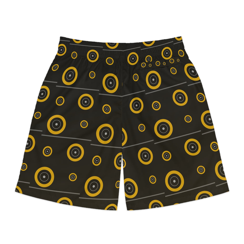 Training & Gym Gold Rush Iron Plate Men's Athletic Shorts with Pockets