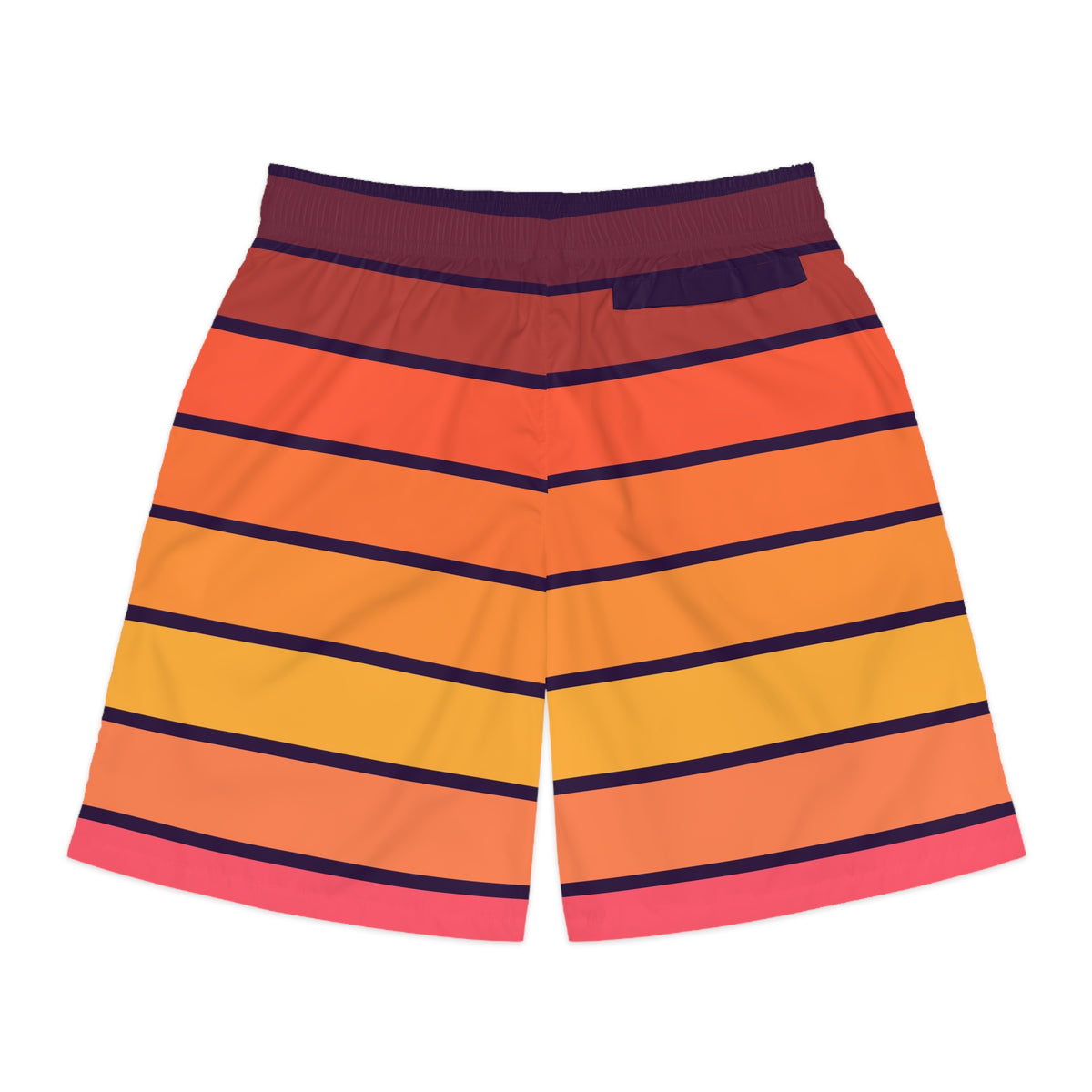 Men's Sunset Horizon Performance Jogger Athletic Shorts with Pockets