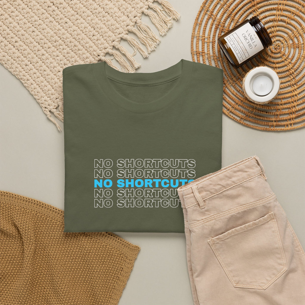 No Shortcuts | Men's Graphic Gym T-Shirt